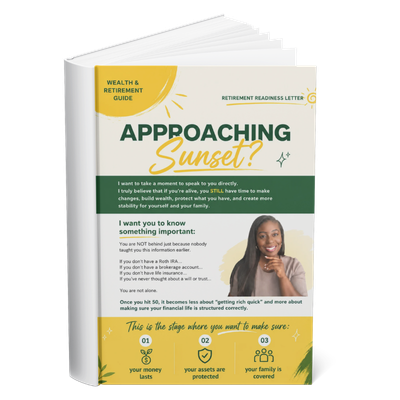 Approaching Sunset? wealth and retirement guide cover